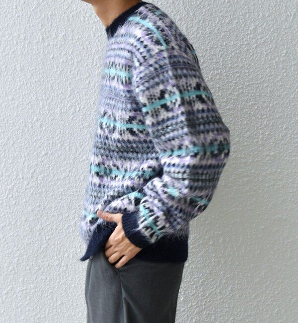 SHIPS any「SHIPS any :〈手洗い可能〉フェアアイル シャギー クルーネック ニット◇」|ニット・セーター|