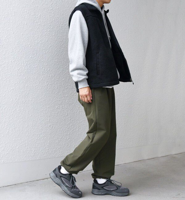 SHIPS any「SHIPS any: ストレッチ 裏起毛 ウォーム 2タック ワイド イージー パンツ◇」|チノ|