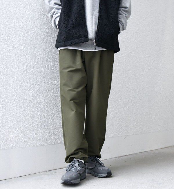 SHIPS any「SHIPS any: ストレッチ 裏起毛 ウォーム 2タック ワイド イージー パンツ◇」|チノ|