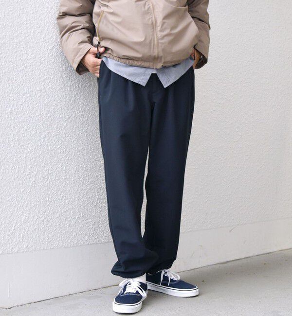 SHIPS any「SHIPS any: ストレッチ 裏起毛 ウォーム 2タック ワイド イージー パンツ◇」|チノ|