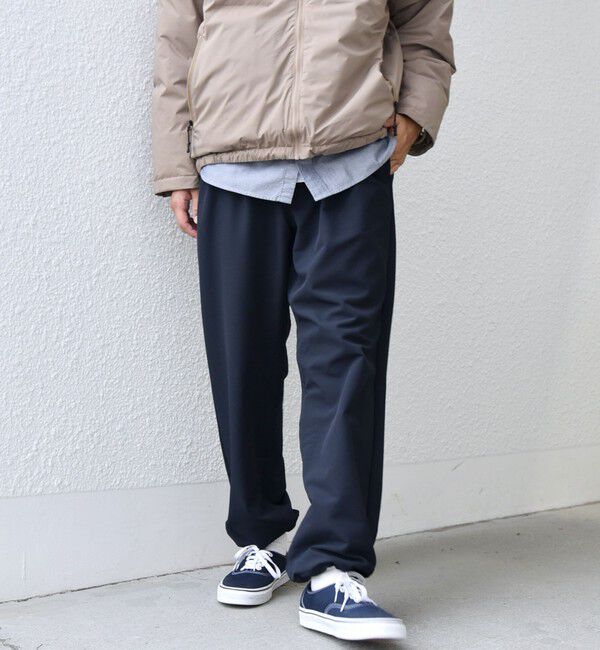 SHIPS any「SHIPS any: ストレッチ 裏起毛 ウォーム 2タック ワイド イージー パンツ◇」|チノ|