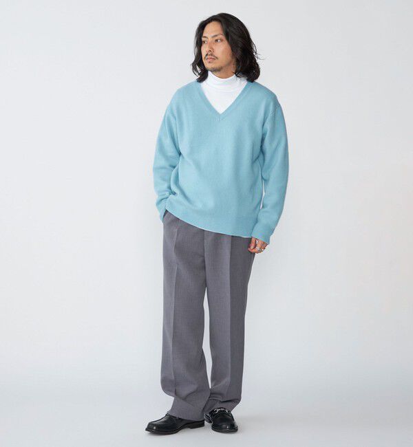 SHIPS「SHIPS:〈手洗い可能〉ソフト ウール Vネック ニット（アンサンブル対応）」|ニット・セーター|