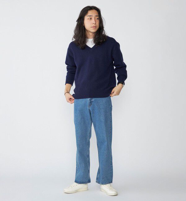 SHIPS「SHIPS:〈手洗い可能〉ソフト ウール Vネック ニット（アンサンブル対応）」|ニット・セーター|