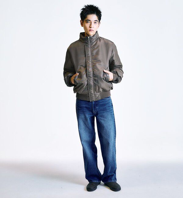 SHIPS「City Ambient Products: 12オンス ストレート バギー デニム パンツ」|デニム|