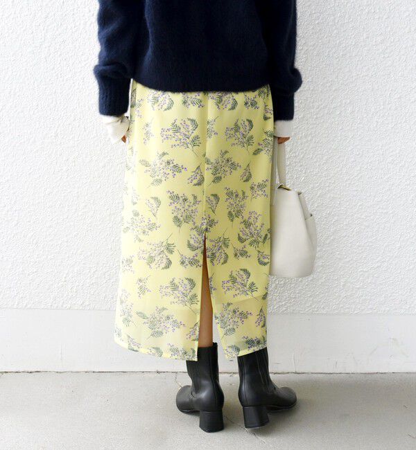 SHIPS for women「〈手洗い可能〉シアー レイヤード プリント スカート」|スカート|