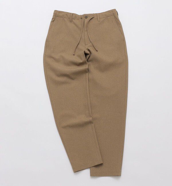 SHIPS「SHIPS:〈手洗い可能〉ウールライク サージ イージー パンツ」|その他|カーキ