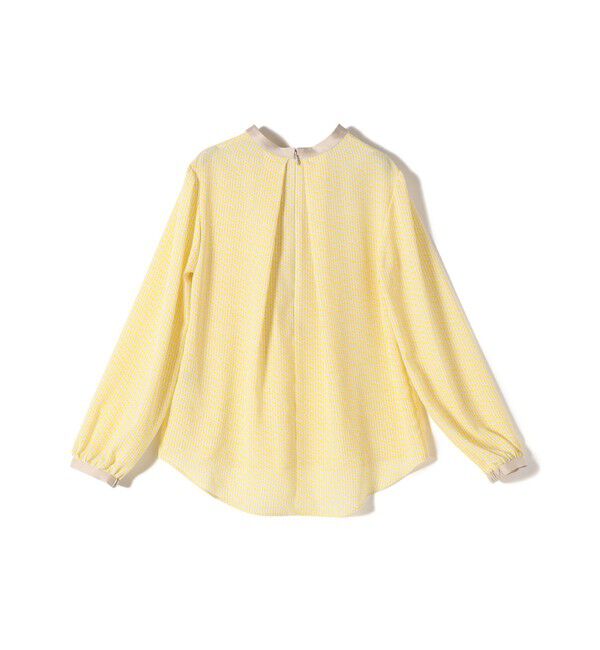 SHIPS for women「〈手洗い可能〉ボウタイ 幾何 プリント 長袖 ブラウス」|シャツ・ブラウス|