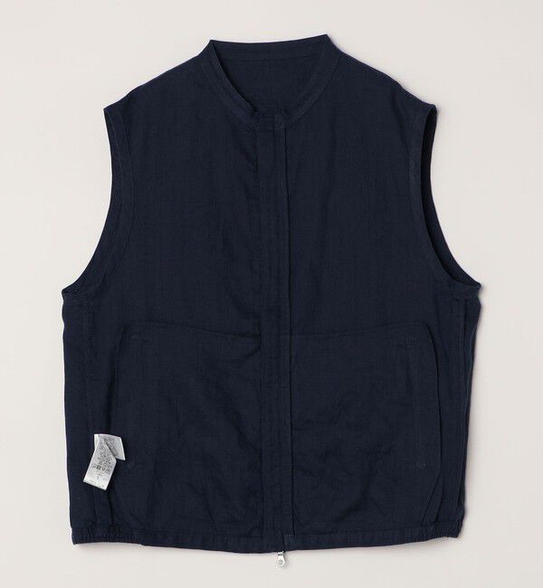 SHIPS any「SHIPS any:〈洗濯機可能〉NOVELTEX リネン ジップ ベスト(セットアップ対応)◇」|ベスト・ジレ|