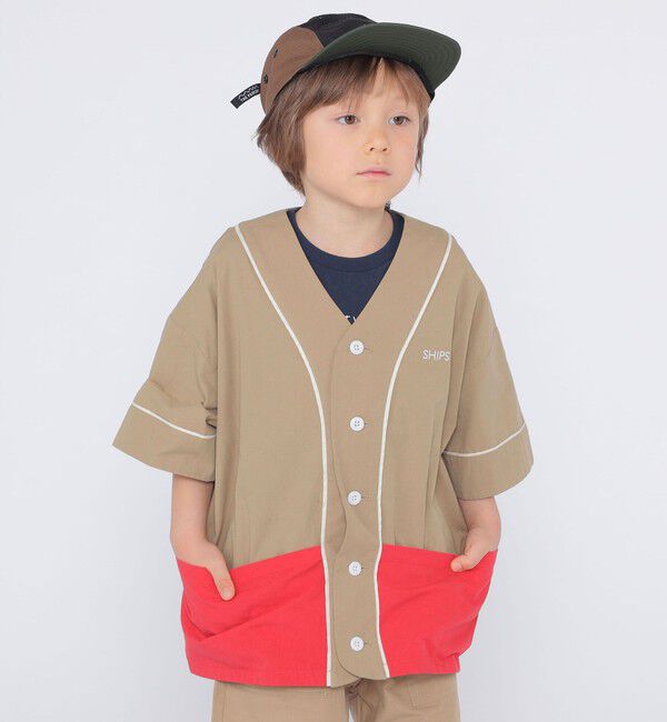 SHIPS KIDS「SHIPS KIDS:100～130cm / ベースボール シャツ」|シャツ・ブラウス|