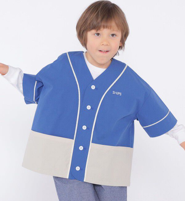 SHIPS KIDS「SHIPS KIDS:100～130cm / ベースボール シャツ」|シャツ・ブラウス|