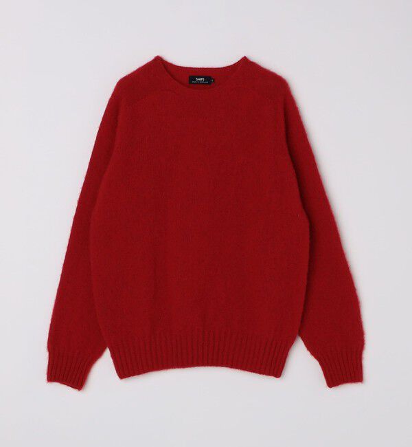 SHIPS「【SHIPS別注】HARLEY OF SCOTLAND: ウール シャギー クルーネック ニット」|ニット・セーター|