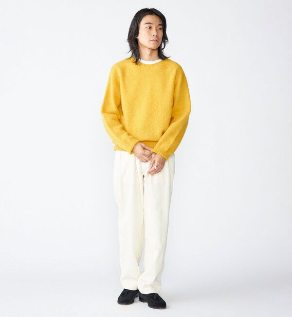 SHIPS「【SHIPS別注】HARLEY OF SCOTLAND: ウール シャギー クルーネック ニット」|ニット・セーター|