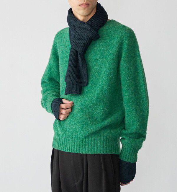 SHIPS「【SHIPS別注】HARLEY OF SCOTLAND: ウール シャギー クルーネック ニット」|ニット・セーター|ケリー