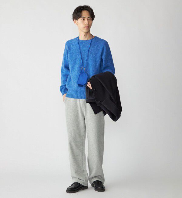 SHIPS「【SHIPS別注】HARLEY OF SCOTLAND: ウール シャギー クルーネック ニット」|ニット・セーター|