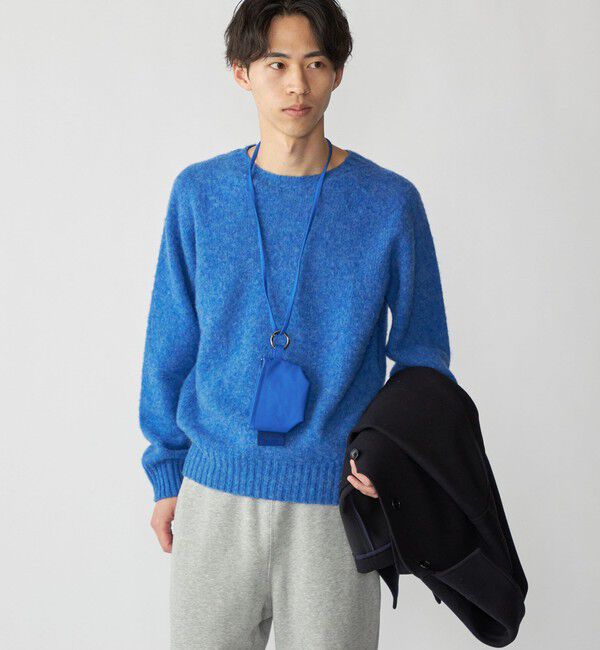 SHIPS「【SHIPS別注】HARLEY OF SCOTLAND: ウール シャギー クルーネック ニット」|ニット・セーター|