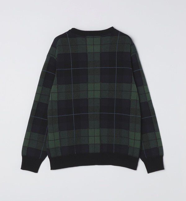 SHIPS「SHIPS: コットン カシミヤ クルーネック SHIPSタータン ニット」|ニット・セーター|