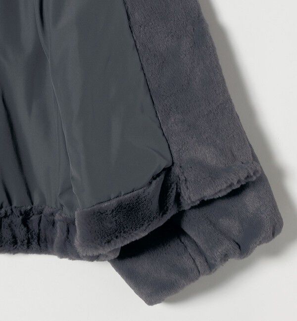 quaranciel「quaranciel: フェイクファー ノーカラー ショート ジャケット」|その他|