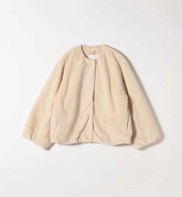 quaranciel「quaranciel: フェイクファー ノーカラー ショート ジャケット」|その他|