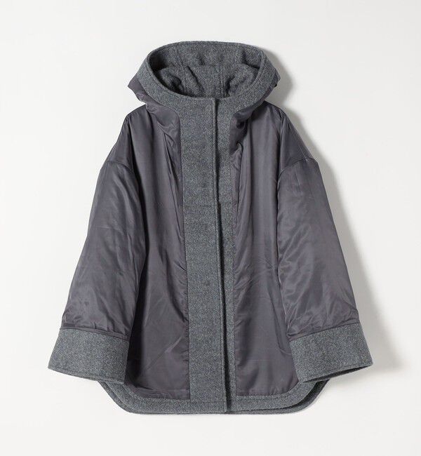 quaranciel「quaranciel: スタンドカラー フーデット ミディ コート」|その他|