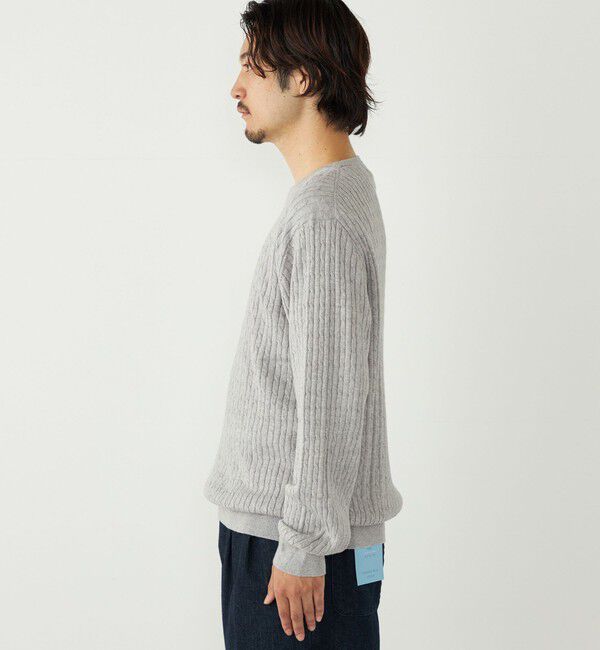 SHIPS Colors 「SHIPS Colors:〈洗濯機可能〉コットン カシミヤ ケーブル ニット」|ニット・セーター|