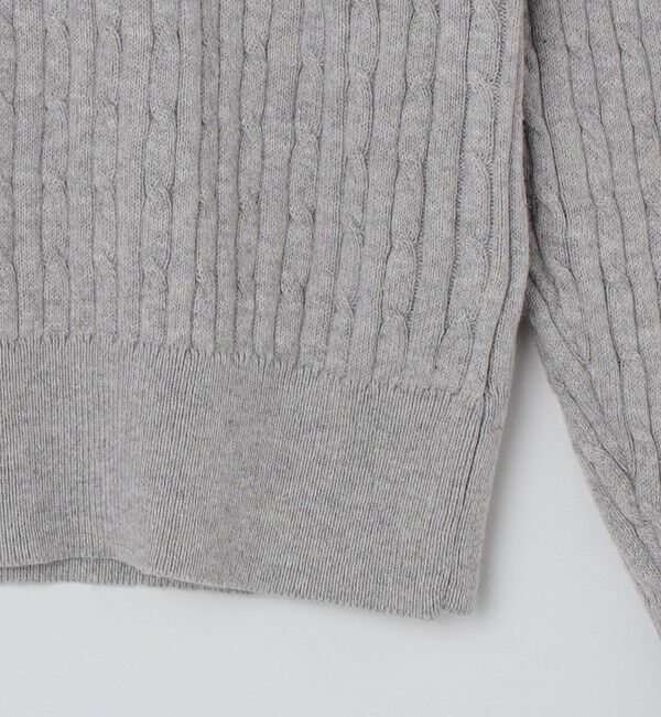 SHIPS Colors 「SHIPS Colors:〈洗濯機可能〉コットン カシミヤ ケーブル ニット」|ニット・セーター|