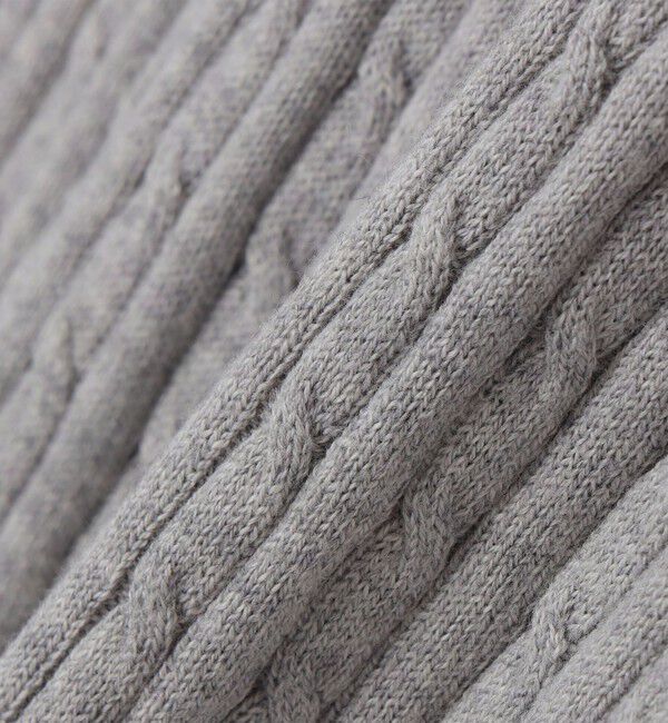 SHIPS Colors 「SHIPS Colors:〈洗濯機可能〉コットン カシミヤ ケーブル ニット」|ニット・セーター|