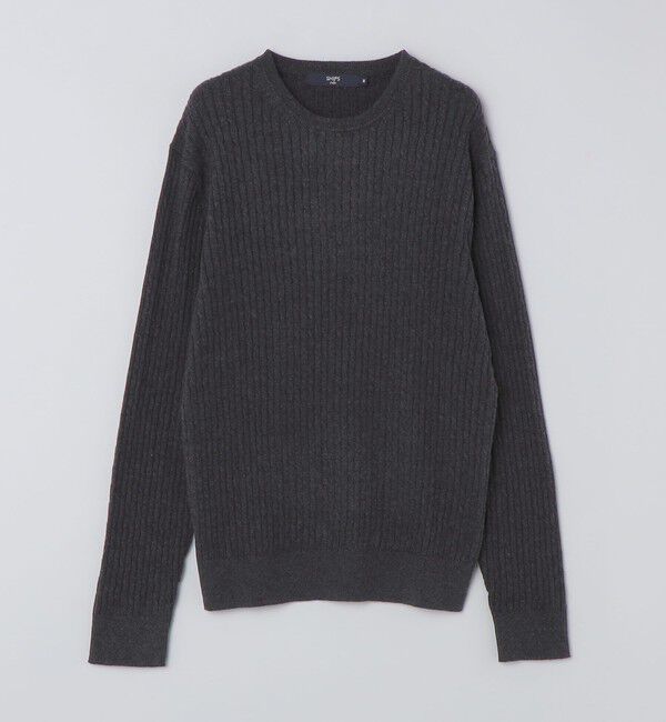 SHIPS Colors 「SHIPS Colors:〈洗濯機可能〉コットン カシミヤ ケーブル ニット」|ニット・セーター|