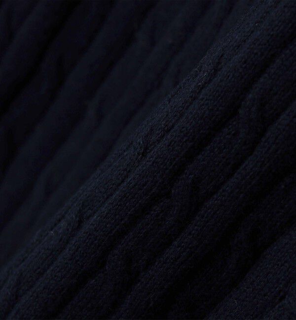 SHIPS Colors 「SHIPS Colors:〈洗濯機可能〉コットン カシミヤ ケーブル ニット」|ニット・セーター|