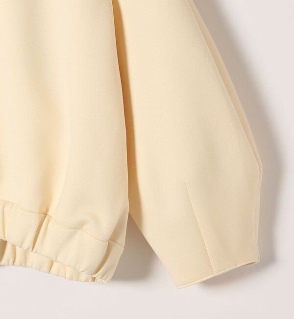 SHIPS any「SHIPS any:〈洗濯機可能〉ジャージー ギャザー コンパクト ブルゾン」|ブルゾン・スタジャン|