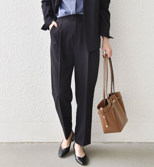 SHIPS Colors 「SHIPS Colors:〈手洗い可能〉2WAYストレッチ テーパード パンツ（セットアップ対応可能）◇」|その他|ネイビー