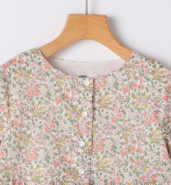 SHIPS KIDS「SHIPS KIDS:100～130cm / リバティ 半袖 ワンピース」|ワンピース|