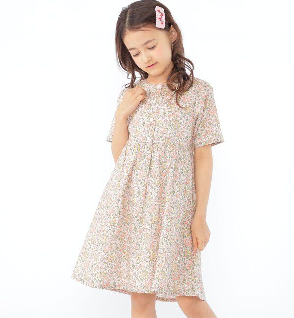 SHIPS KIDS「SHIPS KIDS:100～130cm / リバティ 半袖 ワンピース」|ワンピース|