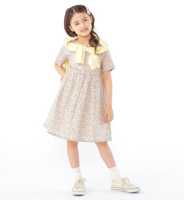 SHIPS KIDS「SHIPS KIDS:100～130cm / リバティ 半袖 ワンピース」|ワンピース|