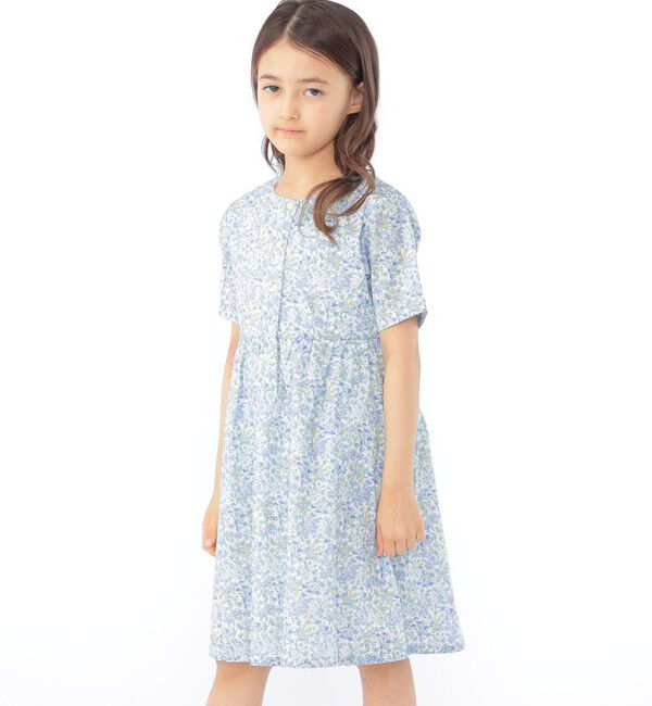 SHIPS KIDS「SHIPS KIDS:100～130cm / リバティ 半袖 ワンピース」|ワンピース|