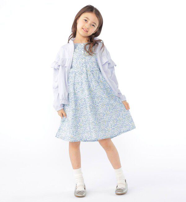 SHIPS KIDS「SHIPS KIDS:100～130cm / リバティ 半袖 ワンピース」|ワンピース|