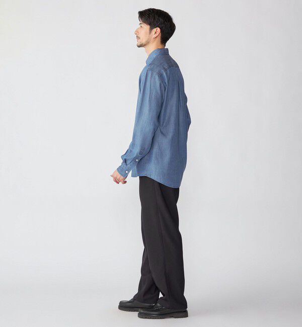 SHIPS「【WEB限定】SHIPS:〈手洗い可能〉リヨセル エア ボタンダウン デニム シャツ」|シャツ・ブラウス|