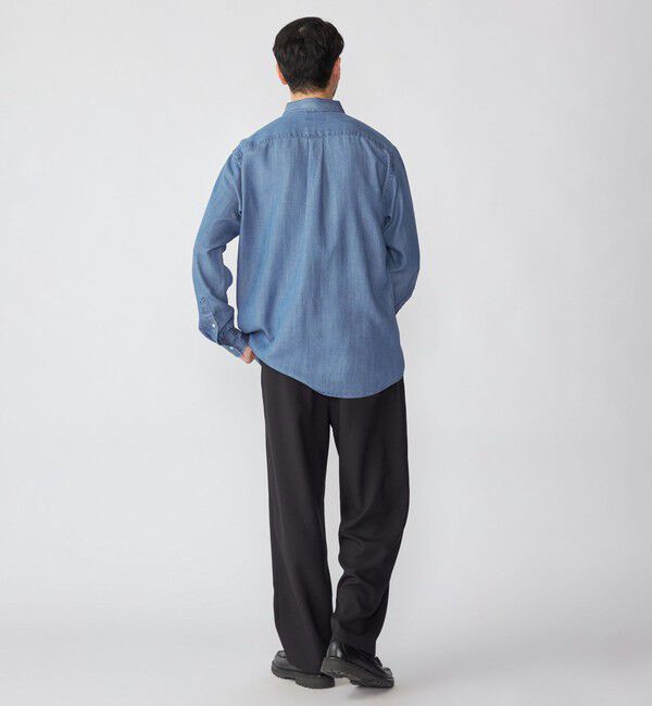 SHIPS「【WEB限定】SHIPS:〈手洗い可能〉リヨセル エア ボタンダウン デニム シャツ」|シャツ・ブラウス|