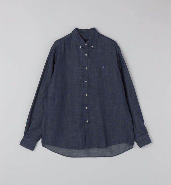 SHIPS「【WEB限定】SHIPS:〈手洗い可能〉リヨセル エア ボタンダウン デニム シャツ」|シャツ・ブラウス|