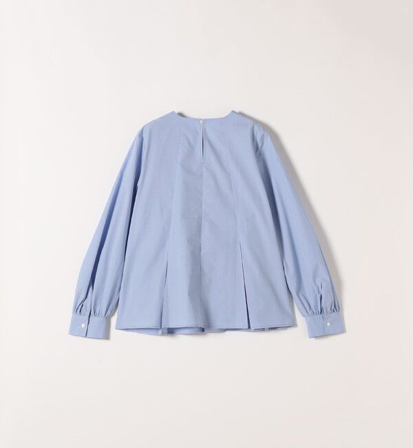 SHIPS any「SHIPS any:〈洗濯機可能〉REPREVE フリル クルーネック Aライン ブラウス」|シャツ・ブラウス|