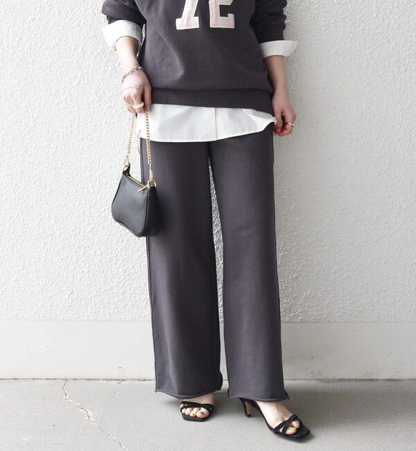 SHIPS any「SHIPS any:〈洗濯機可能〉USAコットン 裏毛 カットオフ スウェット パンツ」|その他|