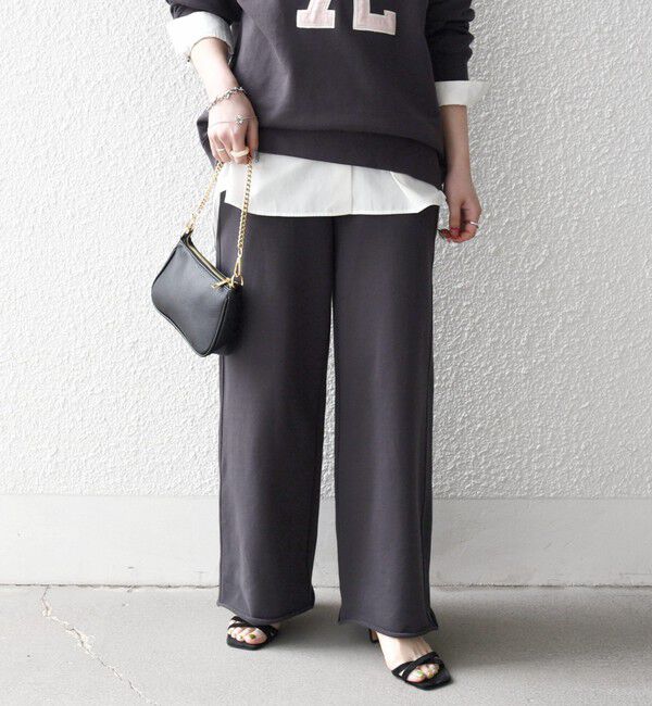 SHIPS any「SHIPS any:〈洗濯機可能〉USAコットン 裏毛 カットオフ スウェット パンツ」|その他|