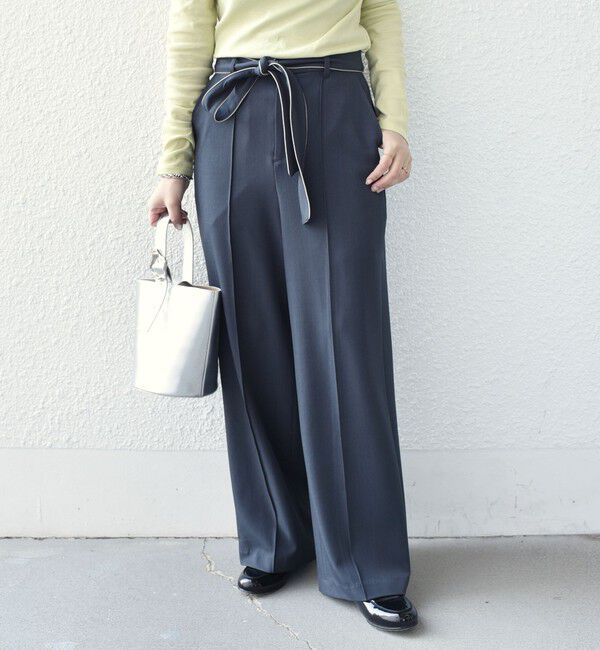 SHIPS Colors 「SHIPS Colors:〈手洗い可能〉パイピング リボン パンツ」|その他|