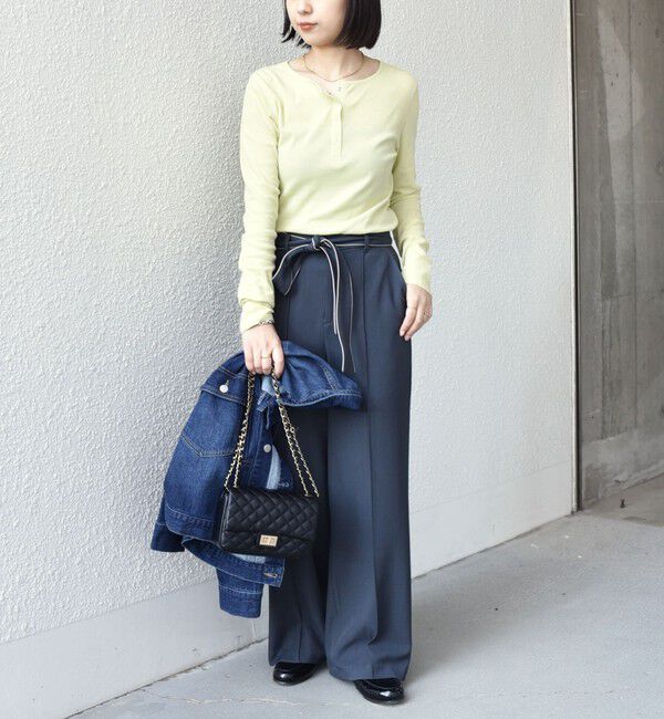 SHIPS Colors 「SHIPS Colors:〈手洗い可能〉パイピング リボン パンツ」|その他|