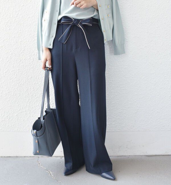 SHIPS Colors 「SHIPS Colors:〈手洗い可能〉パイピング リボン パンツ」|その他|