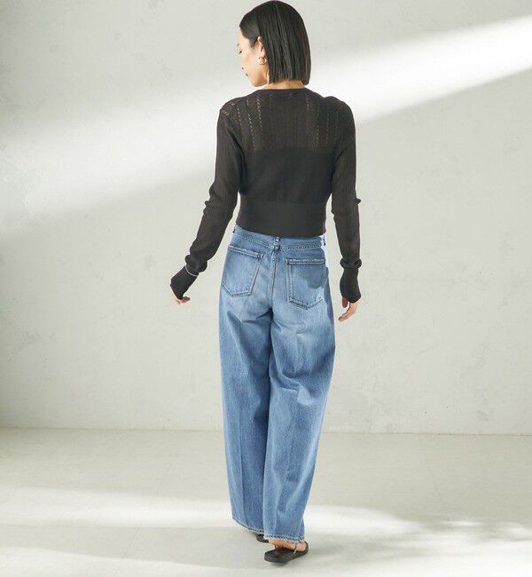 SHIPS for women「堀田茜&times;SHIPS:〈手洗い可能〉アイレット ニット カーディガン」|カーディガン|