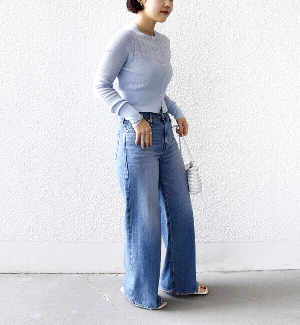 SHIPS for women「堀田茜&times;SHIPS:〈手洗い可能〉アイレット ニット カーディガン」|カーディガン|