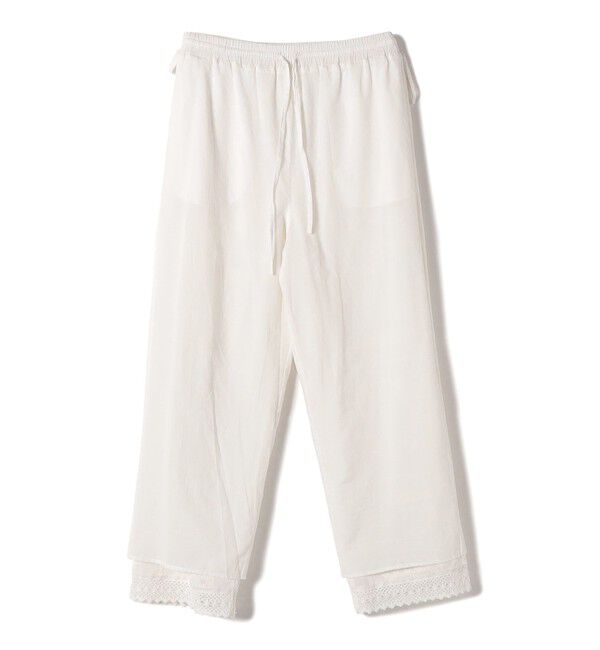 SHIPS for women「《予約》〈手洗い可能〉パッチワーク レース ドロスト パンツ」|その他|