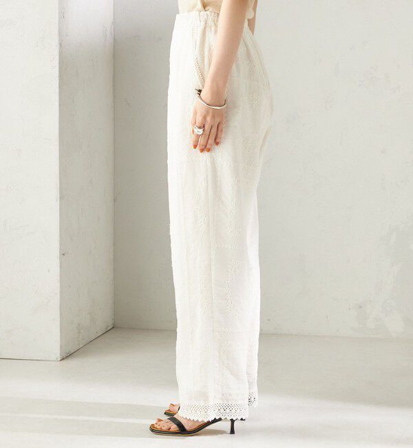 SHIPS for women「《予約》〈手洗い可能〉パッチワーク レース ドロスト パンツ」|その他|