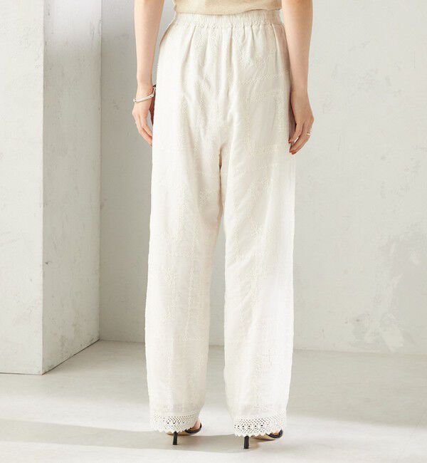 SHIPS for women「《予約》〈手洗い可能〉パッチワーク レース ドロスト パンツ」|その他|