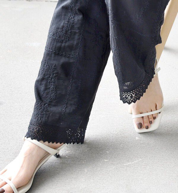 SHIPS for women「《予約》〈手洗い可能〉パッチワーク レース ドロスト パンツ」|その他|